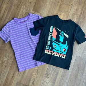 Cat & Jack and Disney Boy T-shirts Set of 2 Size 5